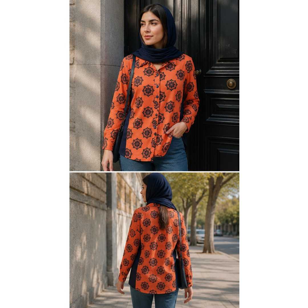 شومیز زنانه گلدار